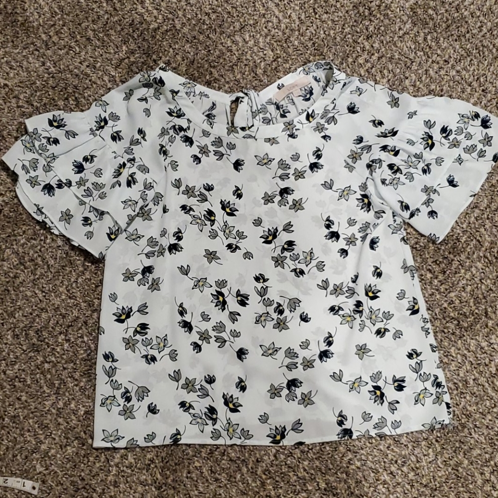 Loft tie back blouse